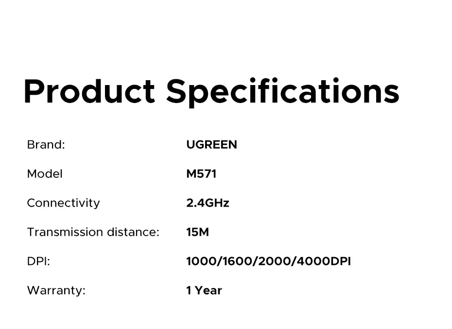 UGREEN Vertical Wireless Mouse 2.4G Ergonomic 4000DPI 6 Mute Buttons for MacBook Tablet Laptops Computer PC Mice Black Pink