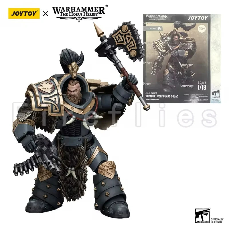 1/18 JOYTOY Action Figure – Warhammer 40K Horus Heresy Space Wolves Logan Ghostwolf Mecha Model
