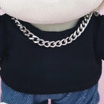 for 17CM Labubu Doll Accessories Mini Diy Hearts Shape Necklace Dress Up Plush Toy Cross Necklace Dollhouse Hanging Neck Pendant