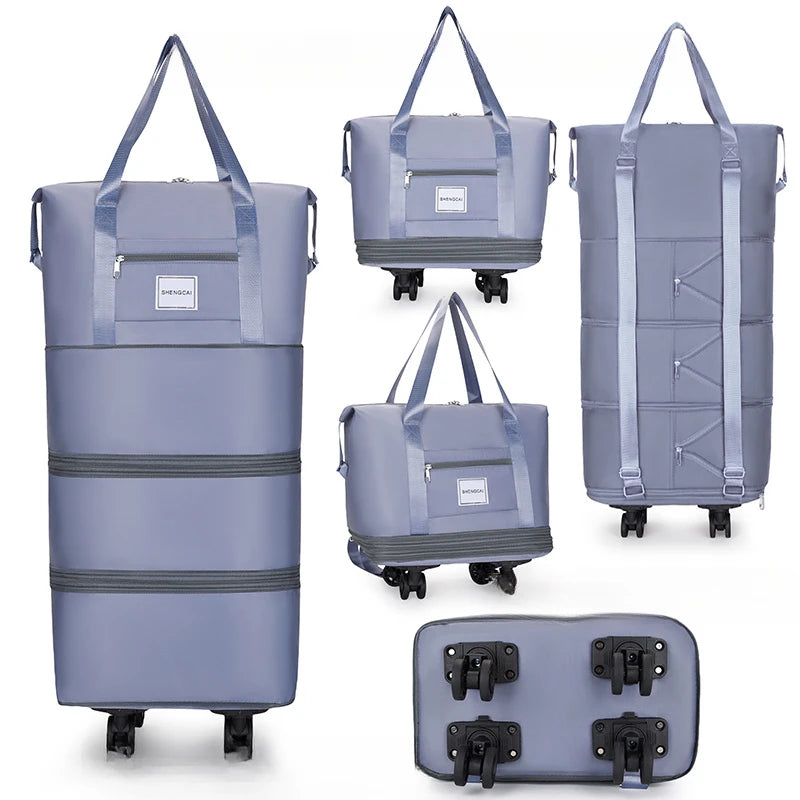 Travel Bag Backpack Large Capacity Disassembly Universal Wheel Storage Bag Luggage  Portable Double-layer Checked Bag with Wheel