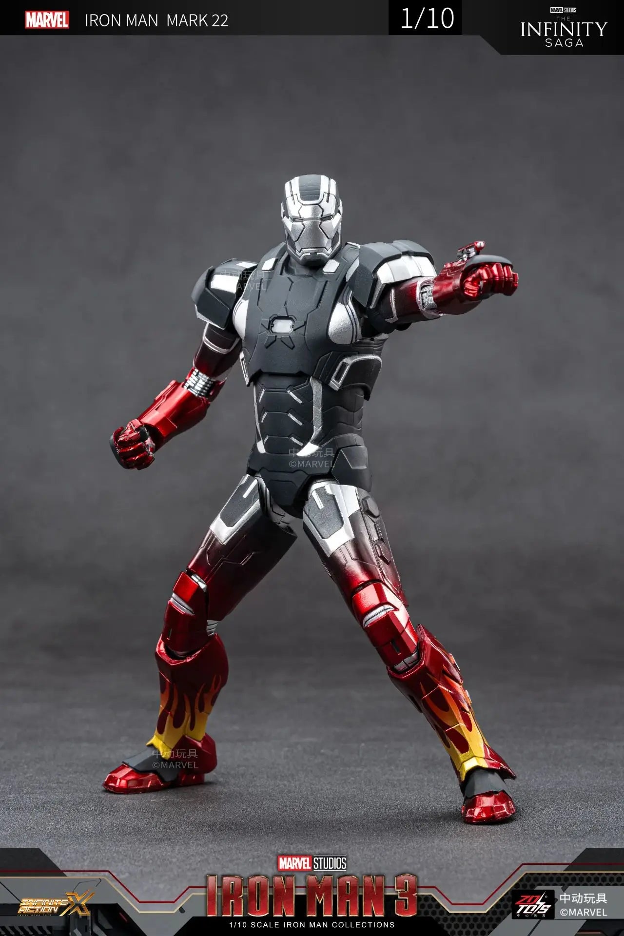 ZD Toys Iron Man Action Figure Mark 35 Red Snapper Iron Man MK 24 MK 22 MK 47 Tony Stark Ironman Figure Action Collect Toy Gift
