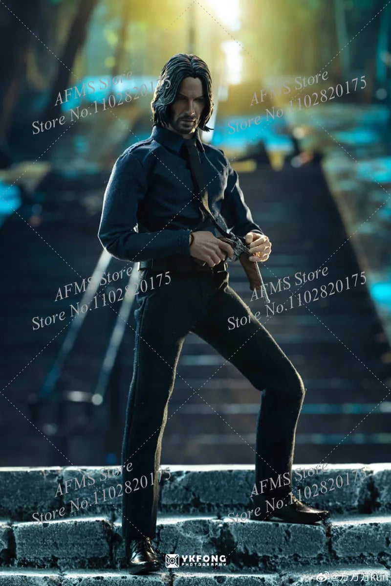 AT custom 1/12 Scale Collectible Figure Figure John Wick Keanu Reeves Full Set 6