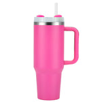 1pcs Watersy 40oz/1200ml Tumbler with Handle and Straw Lid Stainless Steel Keep Cold Vacuum Insulated Portable Car Travel Mug