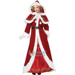 Christmas Costume Deluxe Suit Adult Women Cosplay Costume Santa Claus Funny Xmas Outfit New Year Party Fancy Clothing Premium