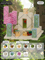 Magnetic Building Blocks Mine World Magnet Cube Set for Boy Girl Kid Age 3+ DIY Pixel style Model Base plate STEM Toy Baseplate