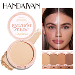 8 Color Matte Face Pressed Powder 24 Hours Oil Control Natural Setting Powder Foundation Full Coverage Waterproof Lasting Makeup