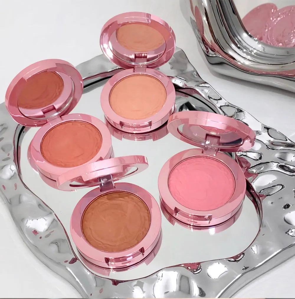 Three dimensional relief mist Color blush natural tender delicate hold makeup low saturation female blush cream