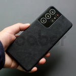 ALCANTARA Case for Samsung Galaxy S25 Ultra S24 S23 S22 Plus FE 5G Supercar Interior Same Artificial Leather Phone Cases