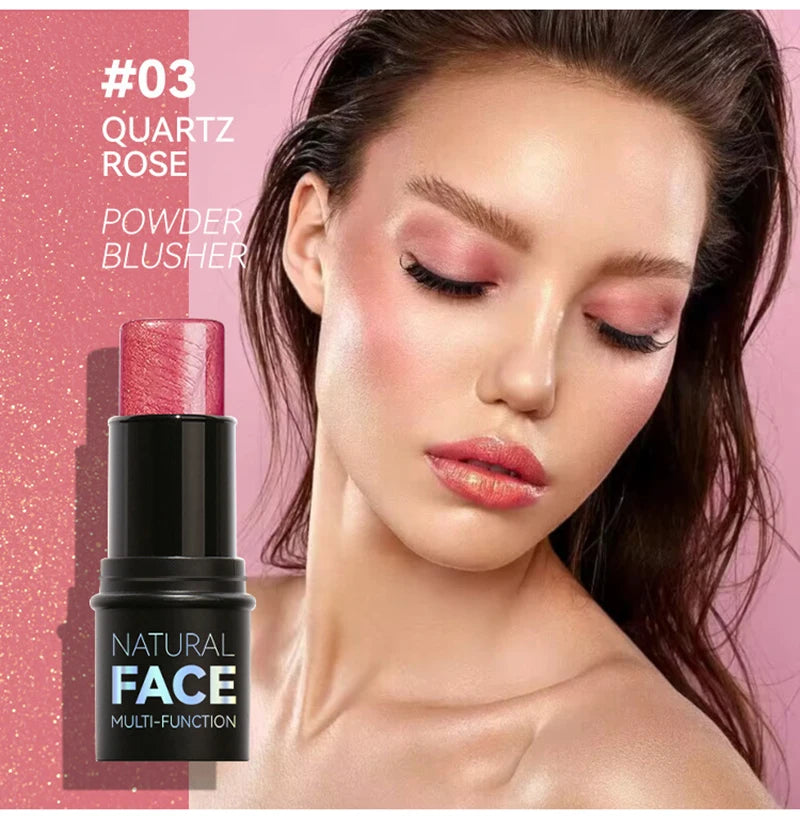 Face Pearl Stone Highlighter Stick Contour Shading Lasting Cheek Stereoscopic Brightening Skin Blush Illuminator Makeup Cosmetic