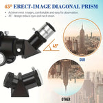 BORWOLF AZ80500  Astronomy Telescopes for Adults, 80mm Aperture 500mm AZ Mount 250X HD for Moon Stargazing and Bird Watching