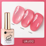 UR SUGAR 15ml Blood Red Jelly Gel Nail Polish Translucent Color Crystal Nude Gel Nail Art Varnish For Fall Winter Manicure