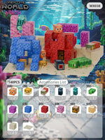 Magnetic Building Blocks Mine World Magnet Cube Set for Boy Girl Kid Age 3+ DIY Pixel style Model Base plate STEM Toy Baseplate