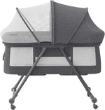 Baby Travel Cot with Mattress & Wheels – Convertible Rocking Crib