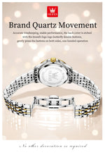 OLEVS 3620 Womens Watches Original Brand Elegant Fashion Quartz Wirtwatch For Ladies Waterproof Luminous Diamond Scale Reloj