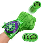 Super Heroes Figures Toy PVC Ironman Hulk Captain America Launcher Toys Gloves Kids Brinquedos Gift
