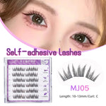 Yelix large capacity Self-Adhesive Eyelashes No Glue Fake Lashes Extensions Reusable for Makeup Soft Mink Eyelashes