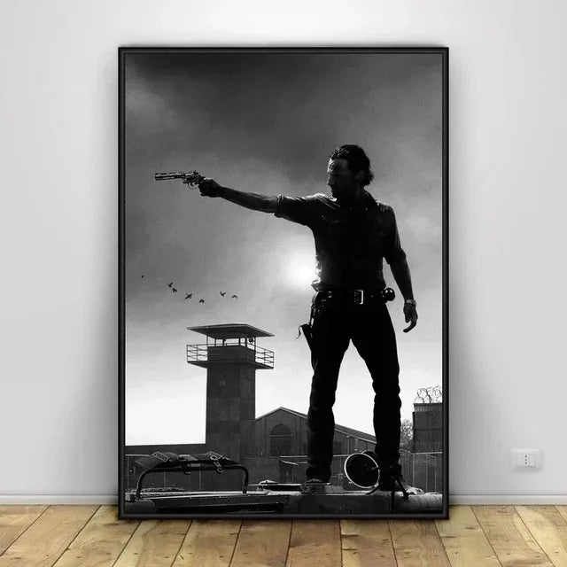 Classic Art Poster The Walking Dead The Comic Wall Art Paint Wall Decor Canvas Painting Prints Interior Bar Cafe No Frame
