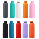 500/750ML Small Mouth Thermos Cup, Outdoor Stainless Steel Bottle, Rubber Paint Sports Kettle, Thickened Double Water Cup