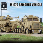 WWW2 US Military Series M983 Missile vehicle M10170 Tank Transport Vehicle JLTV Armored Vehicle Difficult Building Blocks Toys