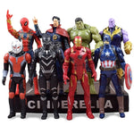 Avengers Hero Iron Man Spider Man Captain Marvel Thanos Deadpool Hulk Loki Action Figures Model Dolls Christmas Gifts Kids Toys