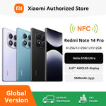 Global Version Xiaomi Redmi Note 14 Pro 4G Smartphone 200MP AI Camera MediaTek Helio G100-Ultra 6.67" 5500mAh