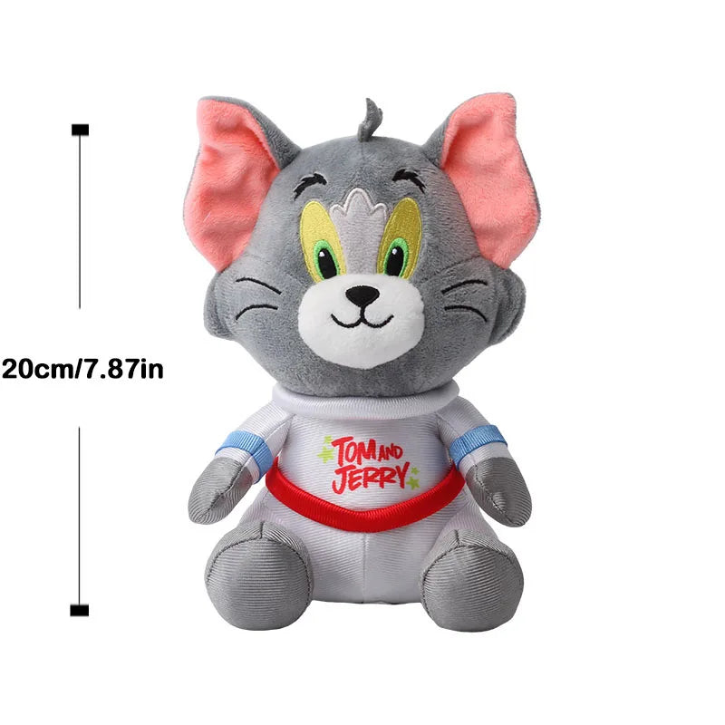 Anime Tom And Jerry Plush Toy Cartoon Movie Figures Cat Mouse Cute Plushies Stuffed Animal Doll Toys For Kids Gift Free Shipping