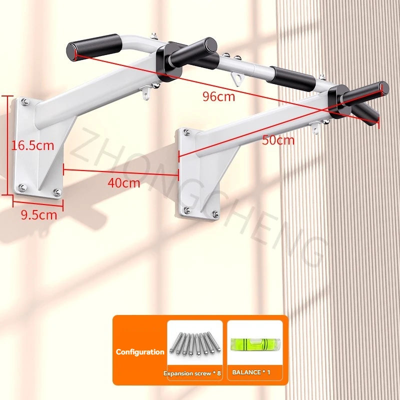 Horizontal Bar Household Indoor Wall Pull Up Device, Perforated Single Pole Lifting Ring, Home Fitness Equipment