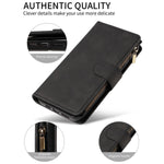 PU Leather Phone Case for Samsung GalaxyA13 A14 A15 A22 A32 S22 S23 S24 S25 M33 NOTE10 Skin Feel Zipper Flip Wallet Phone Case