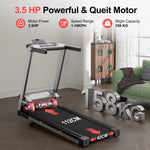 Superun Raceable Treadmill for Home, Walk Treadmill with 6% Incline 158 kg Weight Capacity