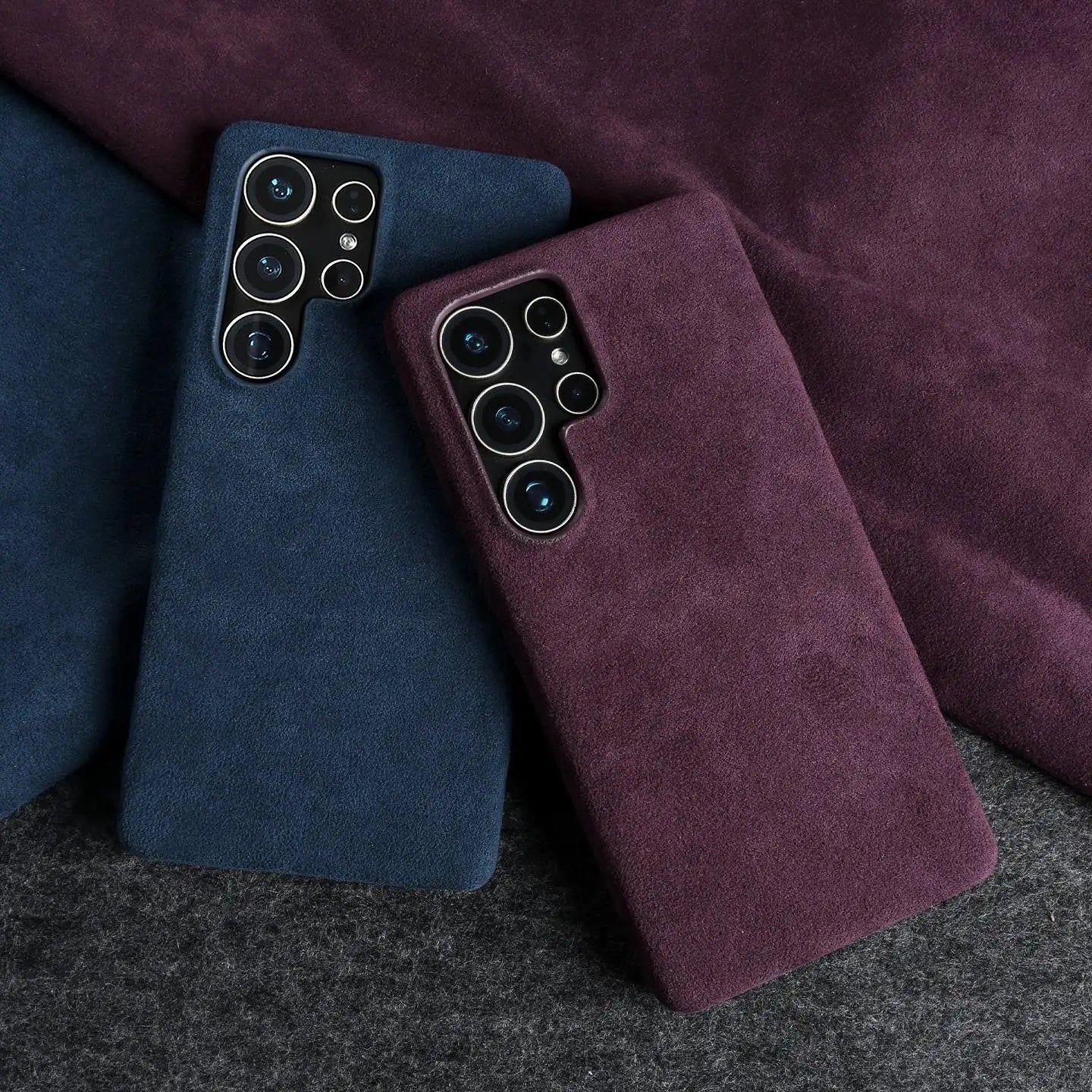 Full Coverage Magnetic ALCANTARA Case For Samsung Galaxy S25 Ultra S24 S23 S21 for Magsafe Artificial Leather Suede Phone Cover