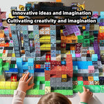 Magnetic building blocks toy storage box set - DIY assembly toys for children - building blocks for playing with tables