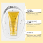 Hoygi  Turmeric Collagen Peel-Off Mask - Hydrating, Fading Dullness, Tightening Pores, Nourishing and Rejuvenating the Skin