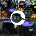 Plastic Halloween Decoration Mist Smoke Fog Skull Jar Party Prop Witch Barrels Halloween Cauldron