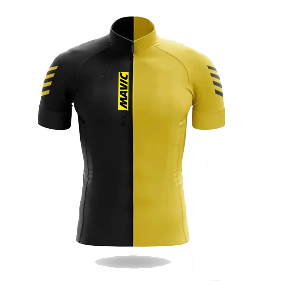 RCC MAVIC Short Sleeve Cycling Jersey Men 2025 Summer Road Bicycle Clothing Breathable Bike Shirts Gym Clothes Men