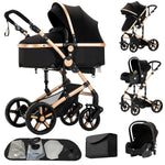 Baby Stroller Light Stroller for Newborn pushchair prams Baby Carriage 3 in 1 baby car seat Foldable Stroller with Mommy Bag