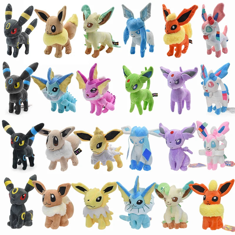 Kawaii Mimikyu Eevee Evolution Plush Set – Umbreon, Sylveon, Vaporeon & More – 9pcs Pokémon Peluche Dolls