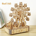 Ferris Wheel Hands Craft DIY 3D Wooden Puzzle Instrument Assembly Building Model Kit Brain Teaser Puzzles Toy