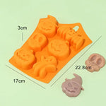 Pumpkin Halloween Silicone Mold for Cake Biscuit Candy Baking Skull Bat Spider Trick Or Treat kid Children Halloween Party Decor
