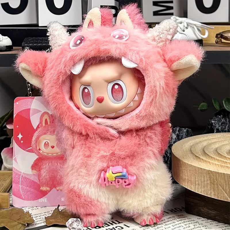 Suitable for labubu sitting party baby clothes 123 generation blind box Labubu baby clothes Labubu cute monster plush suit