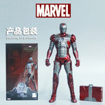 Marvel Avengers ZD Toys Iron Man MK3 MK1 MK6 MK7 MK5 Tony Stark Iron Patriot War Machine Action Figure Ironman Collect Toy Gift