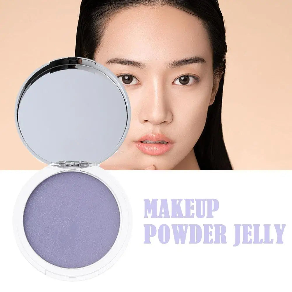 Lavender Pressed Powder Matte Powder Lasting Oil Control Full Coverage Face Compact Setting Powder Makeup Foundation Cosmetics