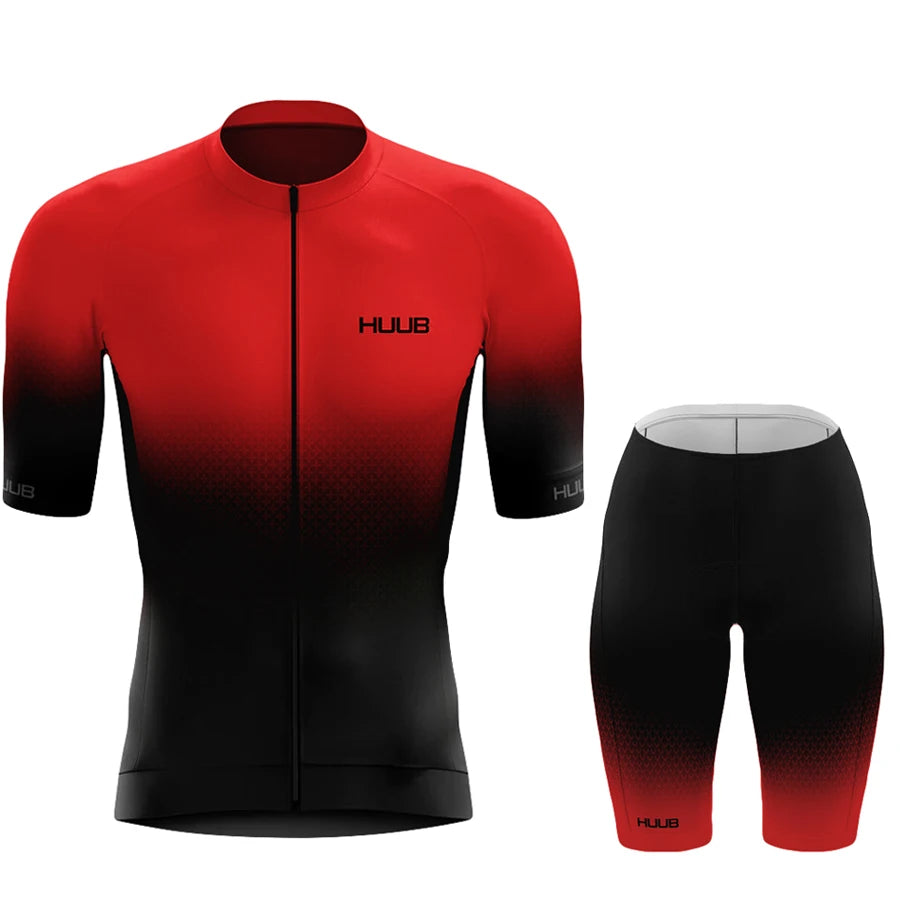Short Sleeve Road Bike & MTB Racing Kit, Breathable Summer Bicycle Clothing with Bib Shorts