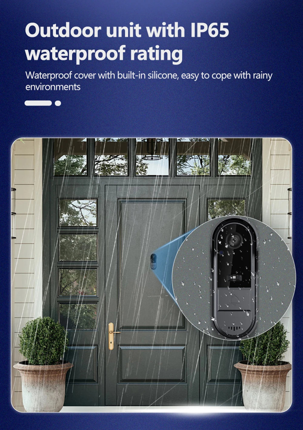 Tuya Smart Doorbell WiFi Smart Home System Wireless Outdoor Doorbell Smart Life Intercom Video Security Protection
