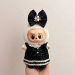 New Labubu Clothing Popular New Products Fashion Velcro 17cm Doll Cute Dress Casual Set Skirt Plush Toy Clothing