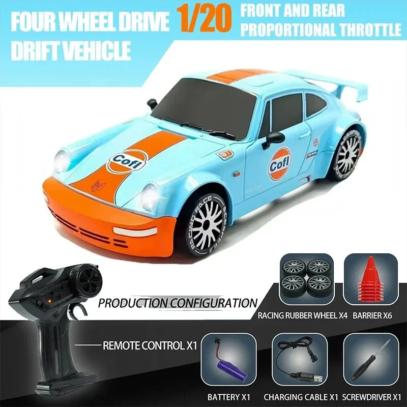 Dodge Hellcat/Porsche 911RC Drift Remote Control car Professional four-wheel drive speedracing boys toy car for children