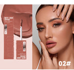 Long Lasting Velvet Matte Lip 6 Colors Gloss Waterproof Non-stick Cup Sexy Nude Red Pink Liquid Lipstick Lips Makeup Cosmetic