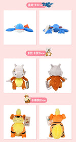 POKEMON Original Plush Toy Gengar Pikachu Charizard Genuine Plush Doll Soft Kawaii Cute Cartoon Piplup Toys for Kids Gift