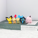 Pokemon Figure Toys Fuecoco Mew Gengar Sylveon Sprigatito 4-6pcs PVC Model Dolls Cute Small Desktop Decoration Gifts With Box
