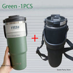 Tyeso 600/750/900/1050/1200ML Stainless Steel Thermos Bottle Car Coffee Cup Sports Water Bottles Keeps Cold and Heat Thermal Mug