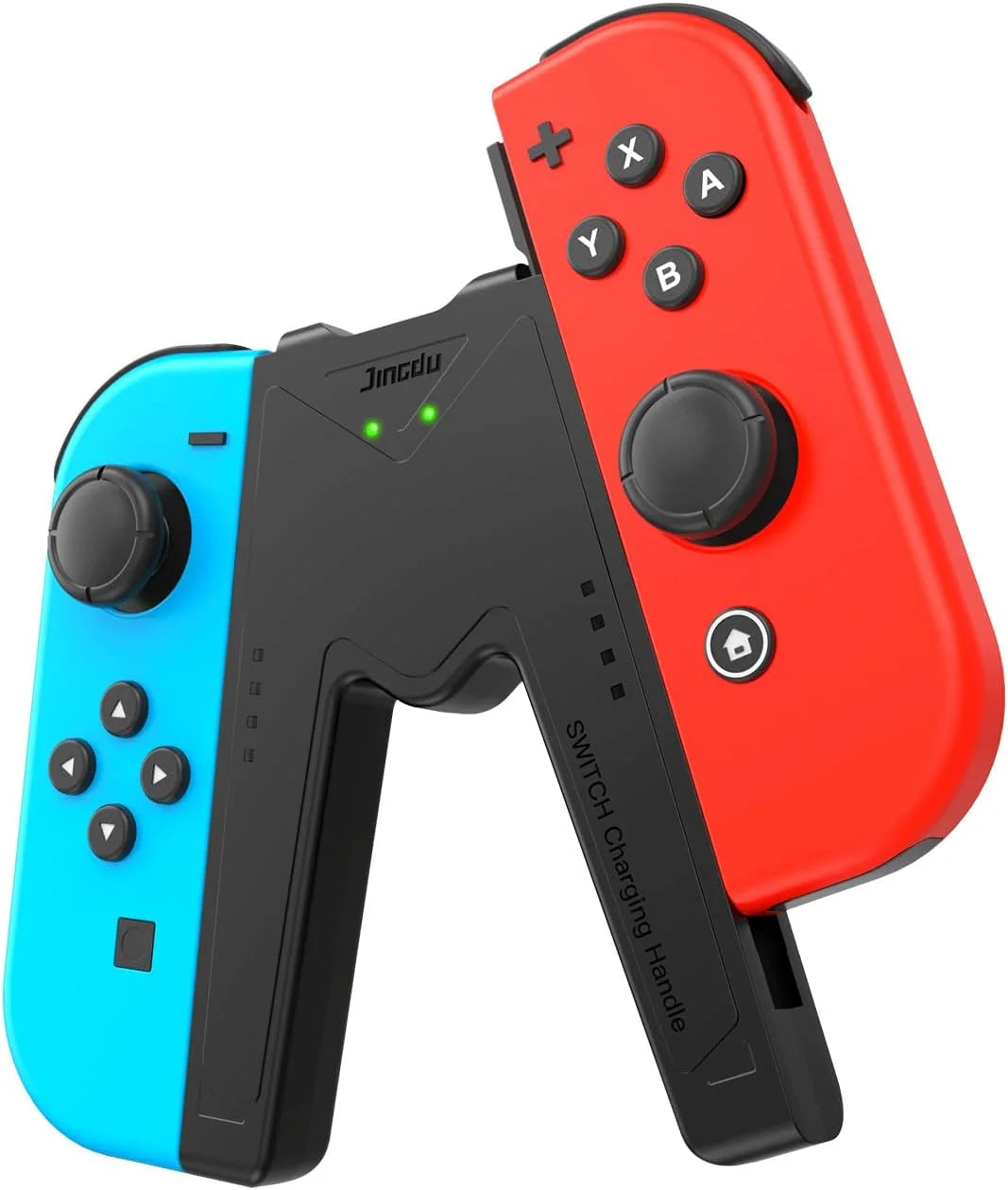 Switch Joy-Con Charging Grip for Switch & OLED Model, Play While Charging, Portable V-Shaped Switch Joy-Con Controller Charger